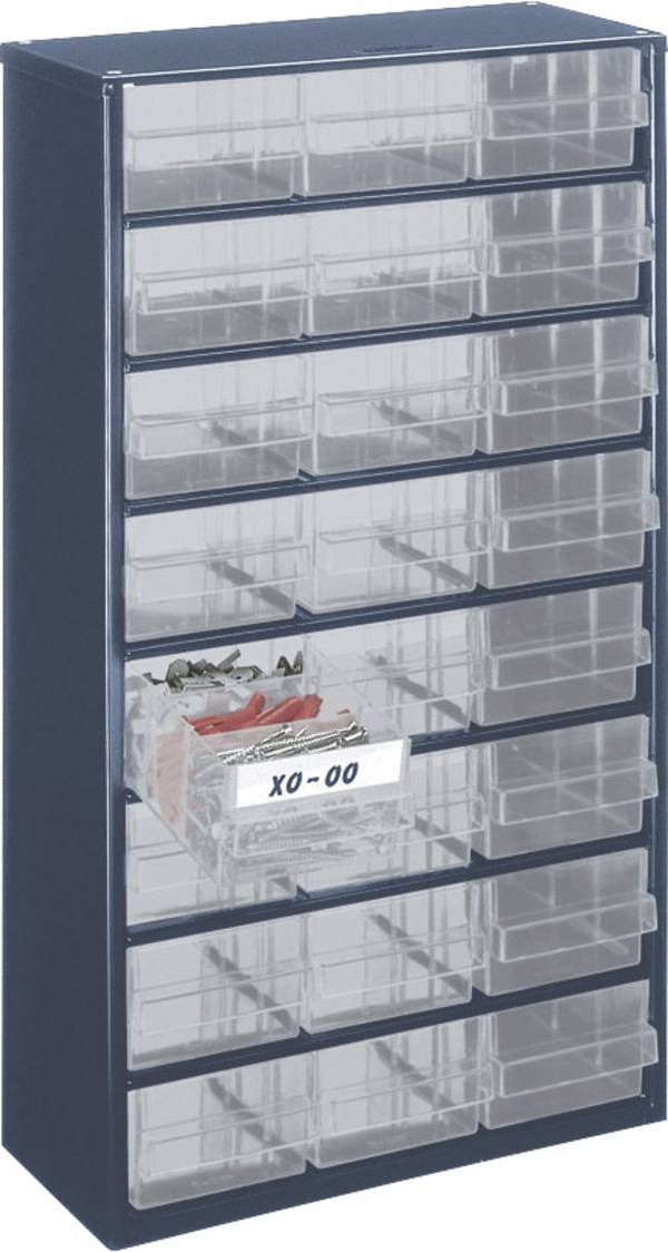 raaco Lådskåp (L x B x H) 150 x 306 x 552 mm Antal fack: 24 Innehåll 1 st