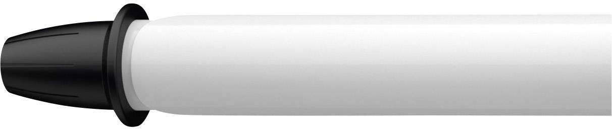 Kulspetspenna med svart plastskaft och metallspets, lämplig för precisionsskrivning.