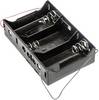MPD BH3DW Batterihållare 3 D (R20) Kabel (L x B x H) 107 x 71 x 28 mm