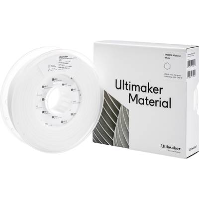 UltiMaker TPU - M0369 White 750 - 215194 3D-skrivare Filament TPU semiflexibel 2.85 mm 750 g Vit 1 st