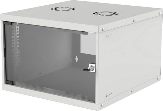 Intellinet Basic Line 6HE 19" väggskåp (B x H x D) 540 x 353 x 400 mm 6 U Grå-vit (RAL 7035)
