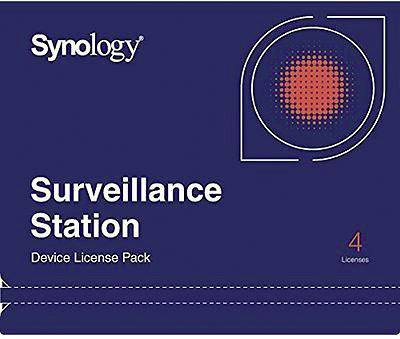 Synologys 'Surveillance Station Gerätelizenz-paket' erbjuder 4 licenser för hantering av övervakningskameror.