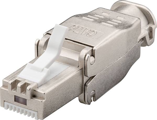 TRU COMPONENTS CAT 6 RJ45 kontaktdon, utan verktyg 1610347 Kontakt hane rak   Antal poler (RJ) 8P8C  1 st