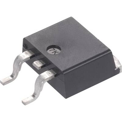 En svart elektronisk komponent med två böjda metallstift, typiskt använd i kretsar och elektroniska enheter.