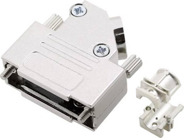 encitech D45ZK15HI-K 6560-0706-12 D-sub hölje Antal poler: 15 Helmetall 45 ° Silver 1 st