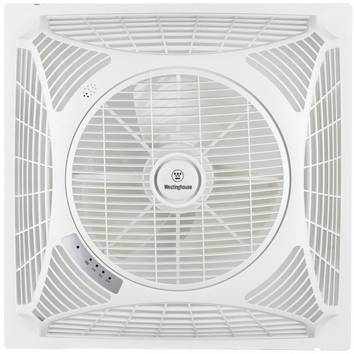 Westinghouse Windsquare Takfläkt  46 W, 50 W, 52 W (Ø x H) 36 cm x 21 cm Vit med fjärrkontroll, LED-indikatorn, Timer, Oscillerande