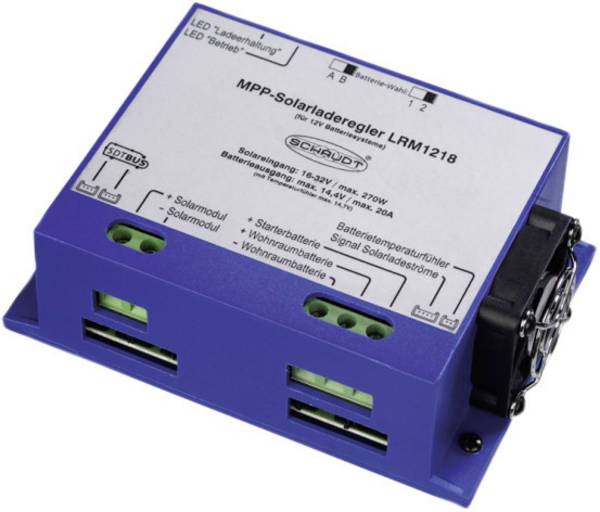 SCHAUDT LRM 1218 Solenergi laddningsstyrenhet MPPT 12 V 20 A