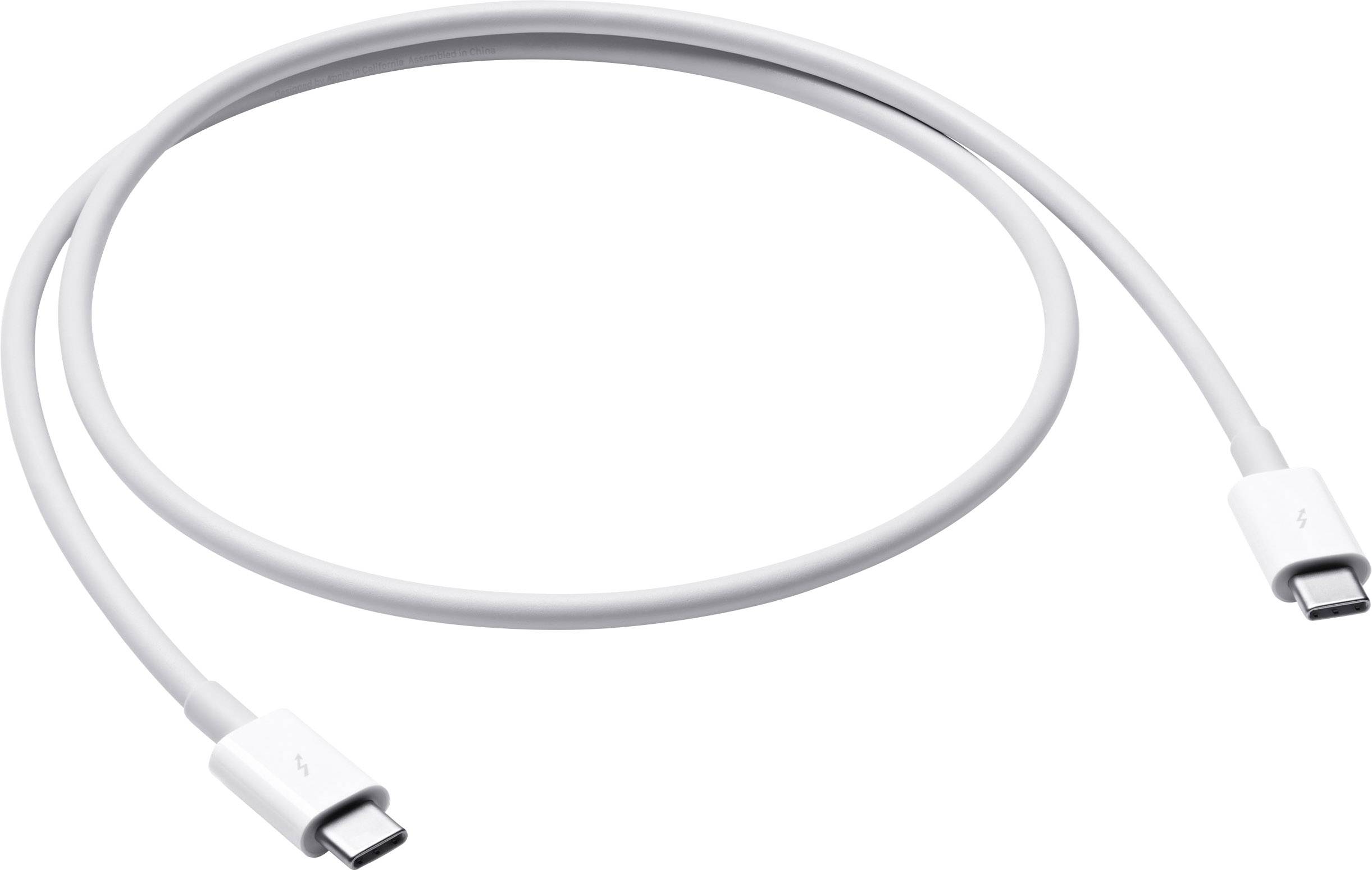 Apple USB-kabel Thunderbolt™ 3 Thunderbolt™ (USB-C®) kontakt 0.80 m Vit MQ4H2ZM/A