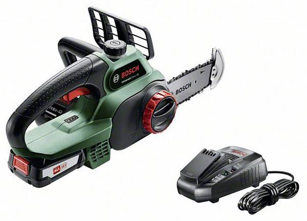 Bosch Home and Garden UniversalChain 18 Batteri Motorsåg  exkl. batteri, med skyddsbygel   Svärdlängd 200 mm