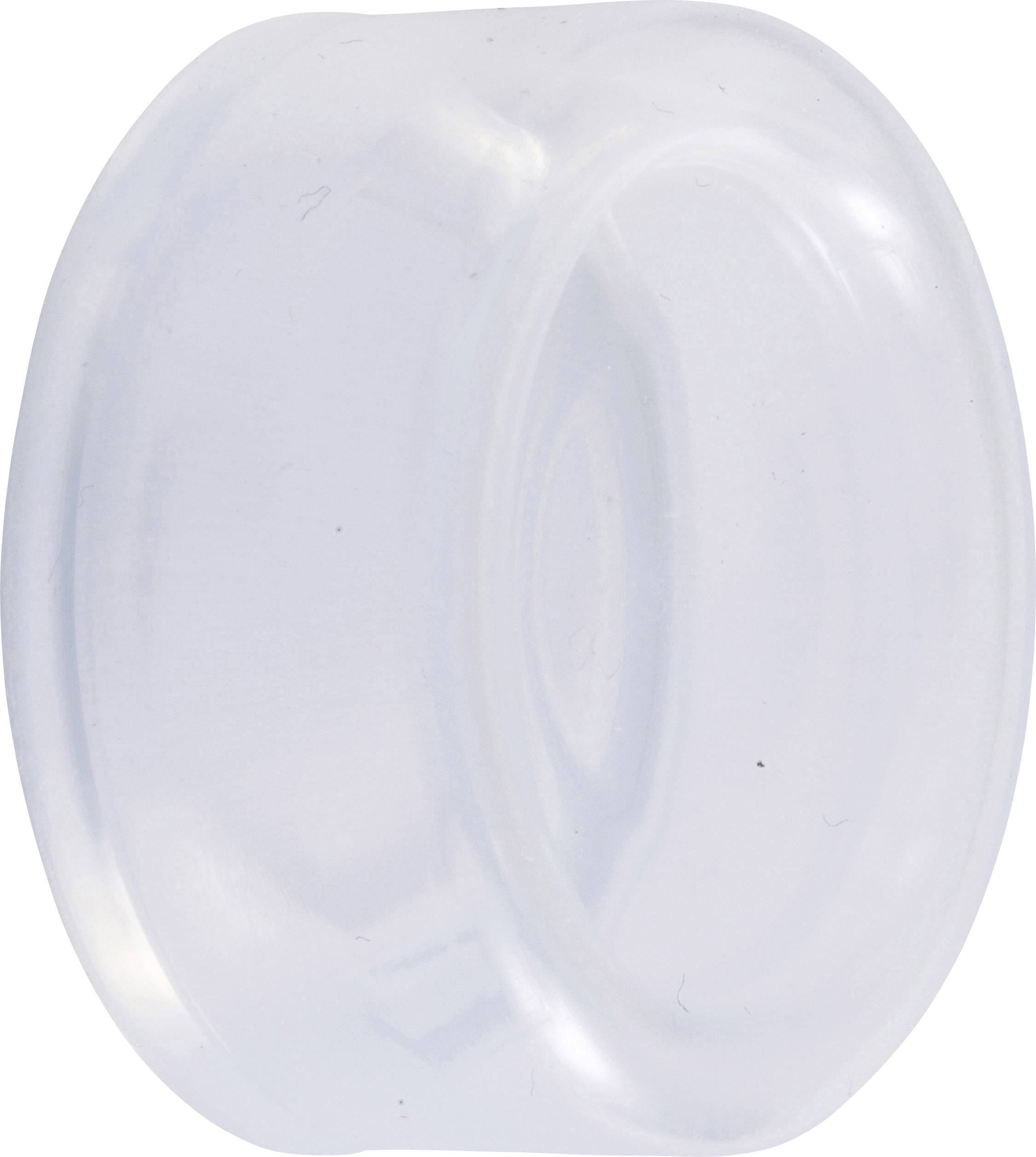 En transparent, rund plastlock med slät yta, lämplig för att försluta behållare.
