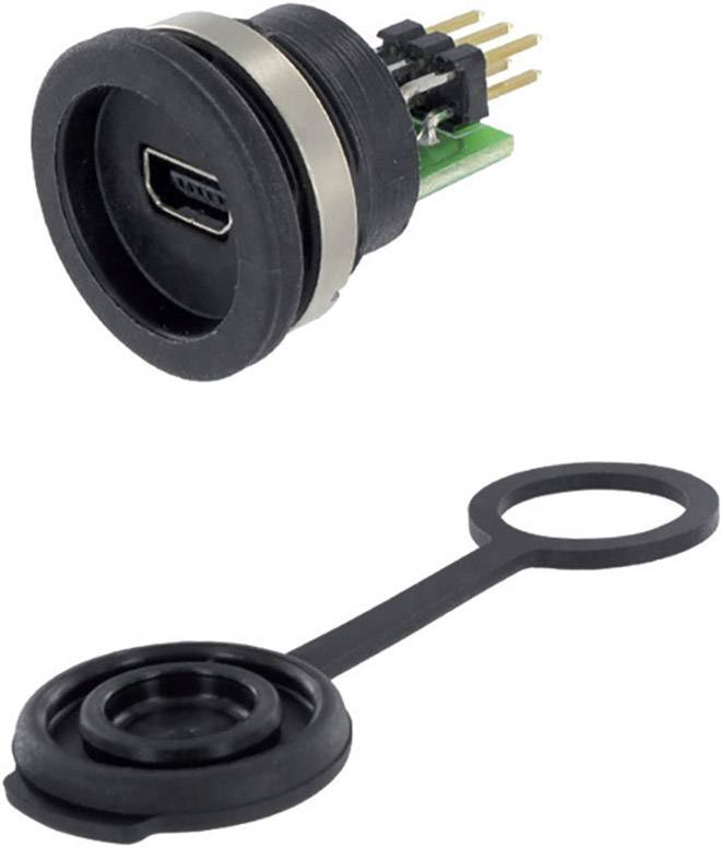 USB-stiftdon Chassianslutning inbyggnad 1310-1010-01 M16 1310-1010-01 encitech Innehåll: 1 st