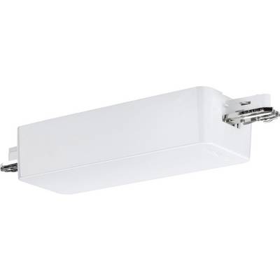 Vit infälld takram med vikbar fäste, lämplig för LED-spotlights, rektangulär form, slät yta.