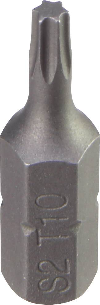 En metallisk Torx-skruvmejselbit märkt med 'T10'.
