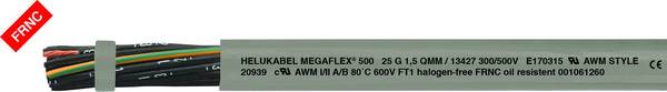 HELU MEGAFLEX® 500 Styrledning 18 G 1.5 mm² Grå 13425 Metervara