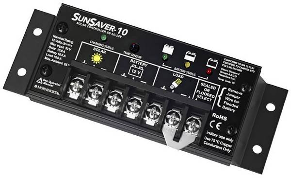 Morningstar SunSaver SS-10L 12V Solenergi laddningsstyrenhet PWM 12 V 65 A