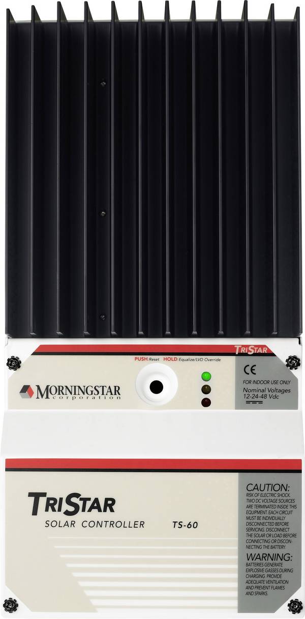 Morningstar TS-60 Solenergi laddningsstyrenhet PWM 12 V, 24 V, 36 V, 48 V 60 A