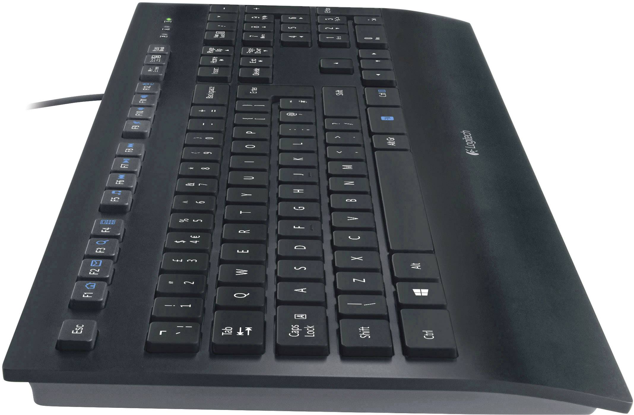 Logitech K280e B2B USB Tangentbord Tyska, QWERTZ Svart Stänkvattenskyddad-4