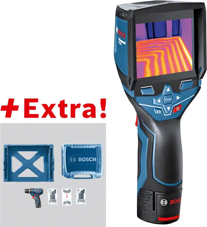 Bosch Professional GTC 400 C + Mobility Set Värmekamera 10 till +400 °C 160 x 120 pixel Bosch Professional GTC 400 C + Mobility Set Värmekamera 10 till +400 °C 160 x 120 pixel