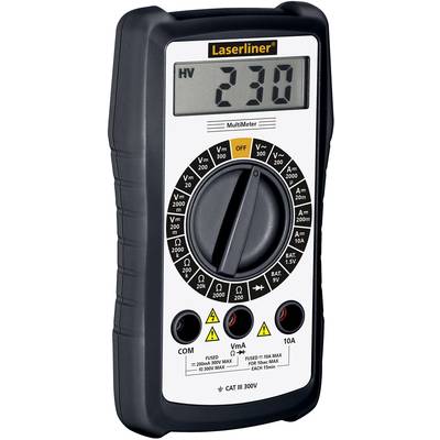 Laserliner 083.031A Handmultimeter digital CAT III 300 V Display (Beräkningar): 1999