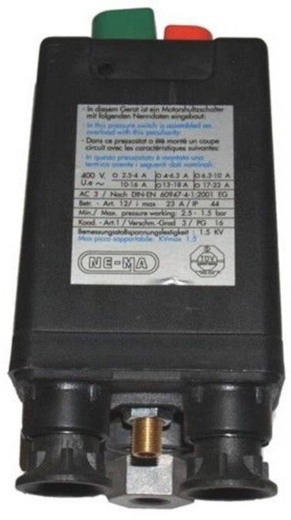 Aerotec Nema Schalter 400V 3 Wege 3/8 Zoll 6,3-10 A - Abg. 3 - 1/4 Zoll 9063148    1 st