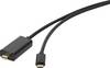 Renkforce USB-C® / Mini-DisplayPort Adapterkabel USB-C®-kontakt, Mini DisplayPort-kontakt 5.00 m Svart RF-3421684 USB-C®-skärmkabel