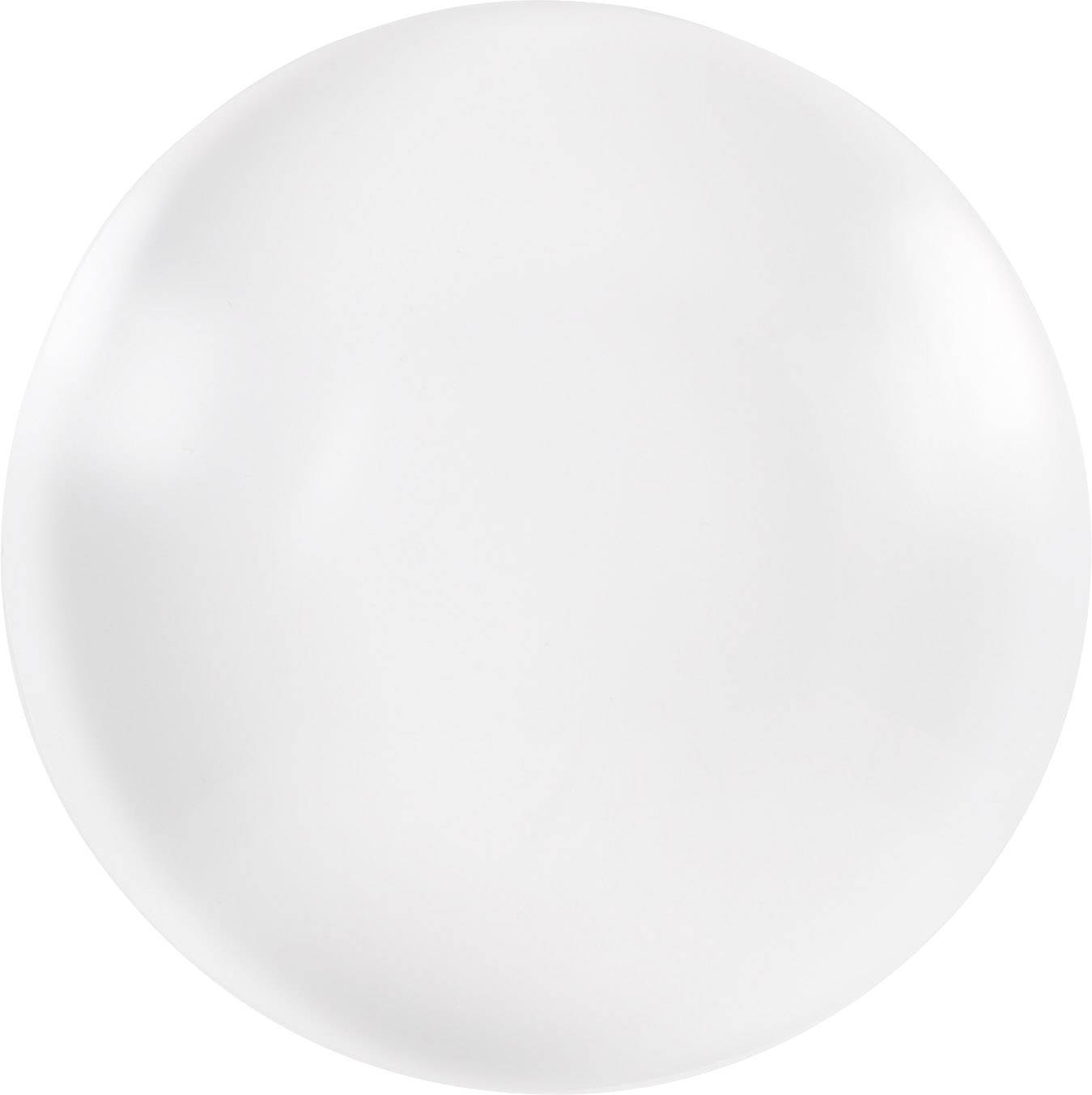 En enkel, vit ballong framför en neutral bakgrund.