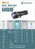 OLight S1A Baton S1A Baton LED Ficklampa med bältesclip, med handrem, justerbar batteri 600 lm 80 h 37.5 g
