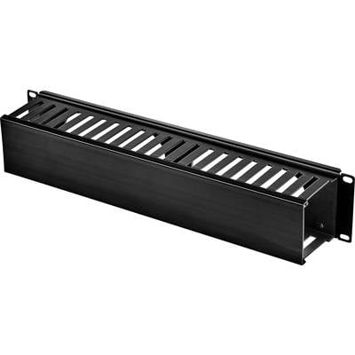 Renkforce RF-3429152 19 tum Nätverksskåp-kabelhållare 2 U Svart