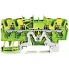 WAGO 2202-1407 Skyddsledare terminal 5.20 mm Push-In-klämma Grön, Gul 100 st Piece