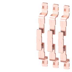Bilden visar tre rosa 3D-objekt i en vertikal rad som ser ut som stiliserade skyskrapor.