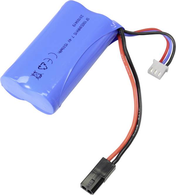 Reely RC Batteripack (Li-ion) 7.4 V 1500 mAh Antal celler: 2 1 C Racingtyp Mini-kontakt