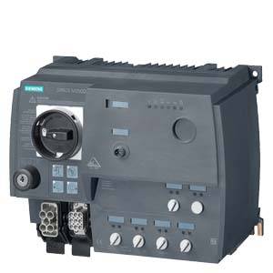 En elektronisk styrenhet från Siemens, grå, med flera switchar, knappar och anslutningar på framsidan.