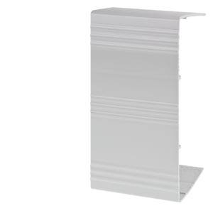 Silvermetallprofil i L-form med räfflad detalj.