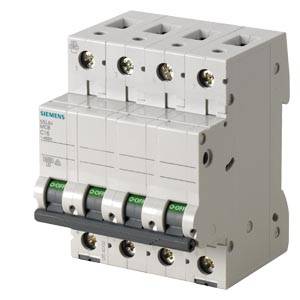 En trepolig skyddsbrytare från Siemens, C16, för säkring av elektriska kretsar mot överlast och kortslutning.