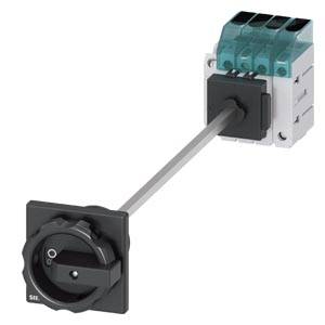 En elektrisk vridbrytare med en svart manöverpanel och ett långsträckt skaft, lämplig för industriella tillämpningar.