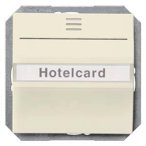 Ett kortspår märkt 'Hotelcard', sannolikt för styrning av rumsström på ett hotell.