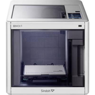 Sindoh 3DWOX 1 3D-skrivare 12,7 cm touchscreen med färg, integrerad kamera, flexibel metallbädd, inkl. programvara