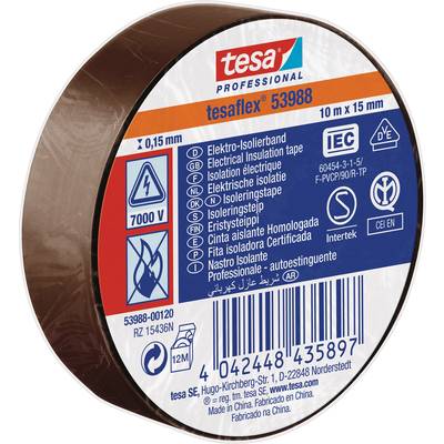 tesa 53988-00120-00 Isoleringstejp tesa® Professional Brun (L x B) 10 m x 15 mm 1 st