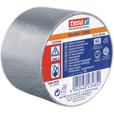 tesa 53988-00049-00 Isoleringstejp tesa® Professional Grå (L x B) 25 m x 50 mm 1 st
