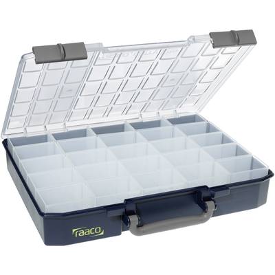 raaco CarryLite 80 5x10-25 Sortimentlåda (B x H x D) 413 x 79 x 330 mm Antal fack: 25 Innehåll 1 st