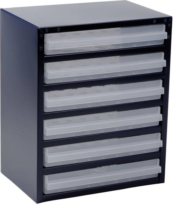raaco 250/6-3 Smådelsmagasin (L x B x H) 255 x 357 x 435 mm Antal fack: 6 rörlig underavdelning Innehåll 1 st