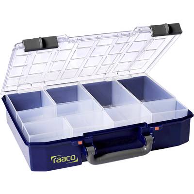raaco CarryLite 80 4x8-9 Sortimentlåda (L x B x H) 278 x 337 x 80 mm Antal fack: 9 Innehåll 1 st