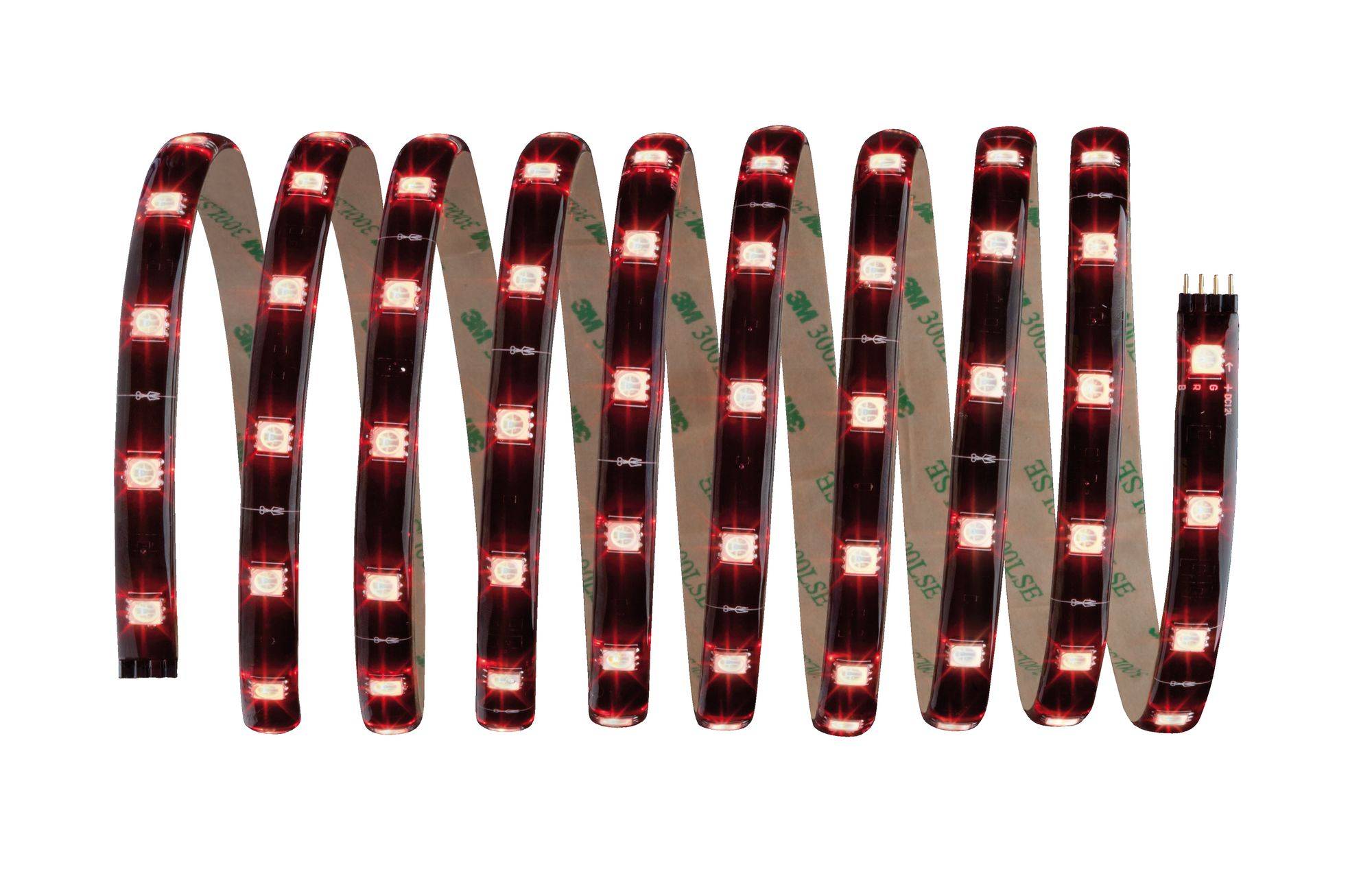 LED-slinga i sicksackform, lysande röd. Perfekt för dekorativ belysning i bostadsutrymmen.