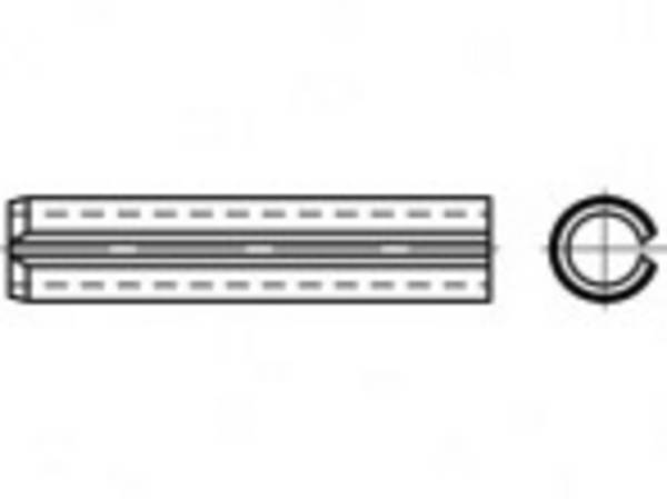 TOOLCRAFT TO-5390928  Spännstift  Fjäderstål  50 st