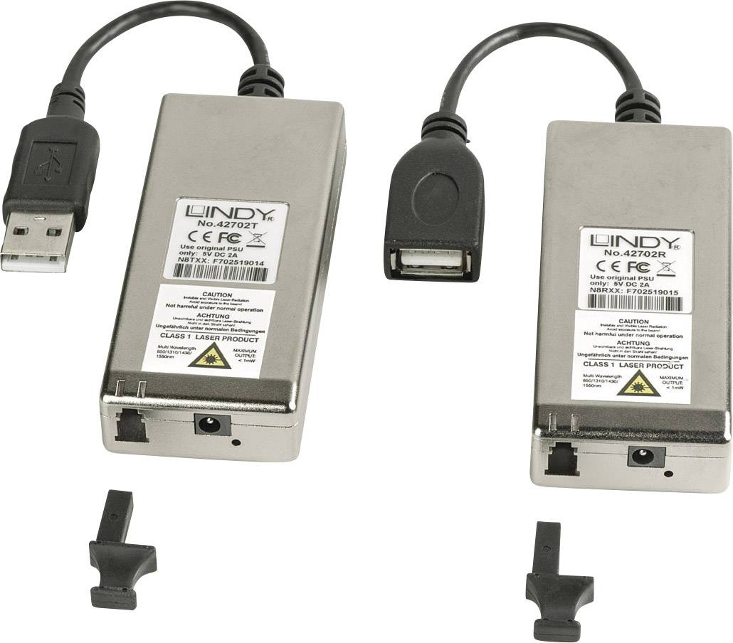 LINDY KVM Adapter [1x USB - 1x USB] 200 m Grå