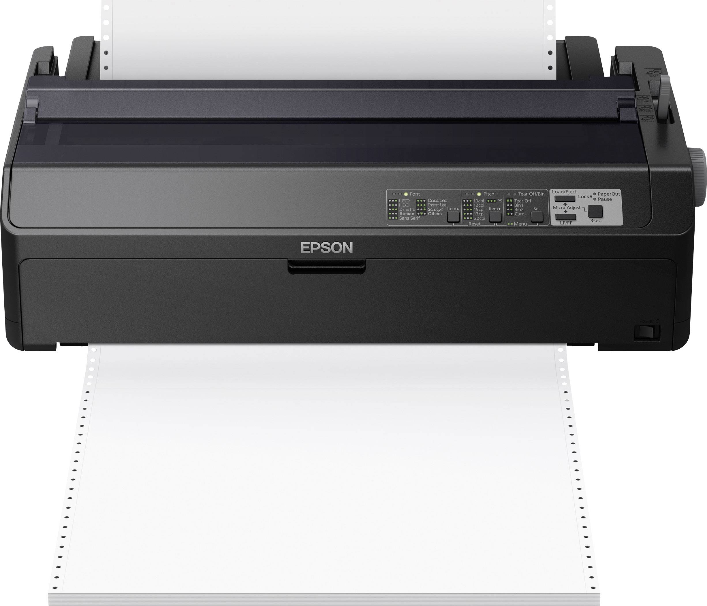 Epson LQ-2090IIN Matrisskrivare 550 Zeichen/s 24-stifts skrivhuvud, Bred inmatning, Skrivbredd 136 tecken, Nätverks-kapabla USB, Parallel, LAN