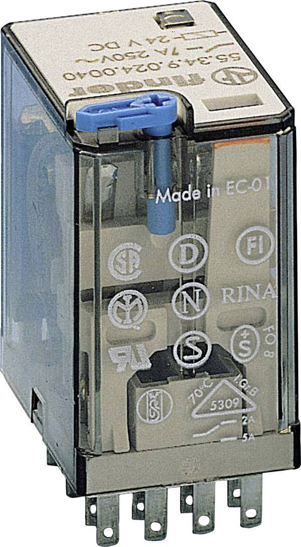 Finder 55.34.9.024.0000 Insticks-relä 24 V/DC 7 A 4 switch 1 st