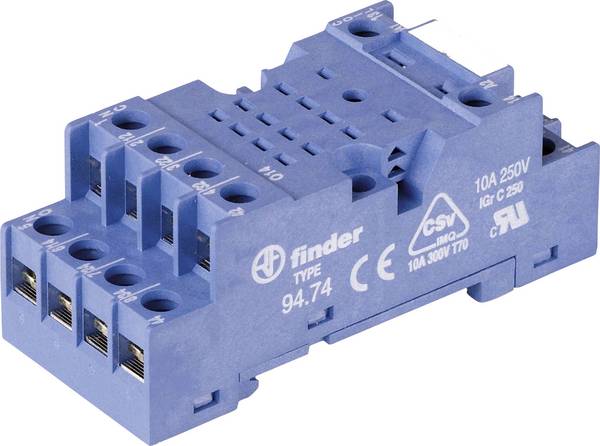 Finder 94.74 Reläsockel Finder 55.32, Finder 55.34, Finder 99.01 1 st