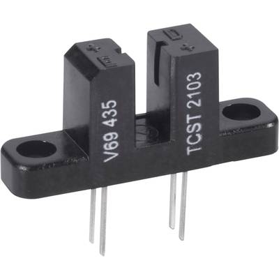 En optisk sensor märkt 'V69 435' och 'TCST 2103', monterad på en svart plattform med tre metallanslutningar.
