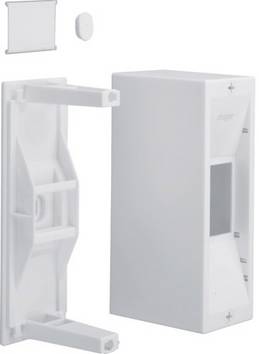 Hager  GD102N  GD102N  Normkapsling  Utanpåliggande, Uppbyggnad  Moduler totalt = 2  Antal serier = 1  Innehåll 1 st